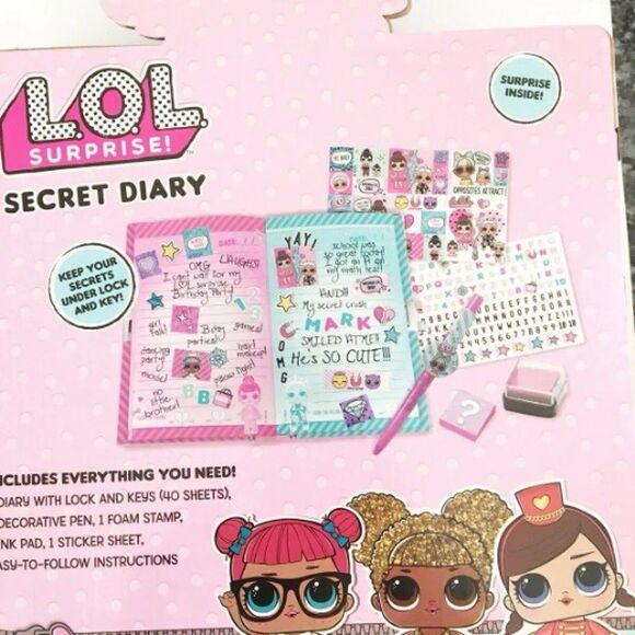 LOL! Surprise Diary & Sticker Set NEW FACTORY SEALED! - Picture 6 of 6